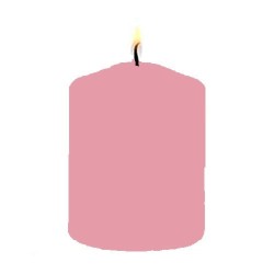 benodigdheden om kaarsen te maken - oud roze kleurstof