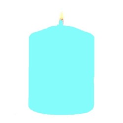 benodigdheden om kaarsen te maken - kleurstof om kaarsen licht blauw te kleuren