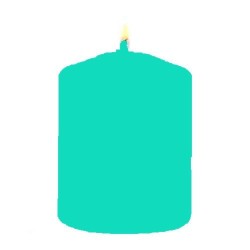 benodigdheden om kaarsen te maken, dit is kleurstof om kaarsen te kleuren in turquoise kleur